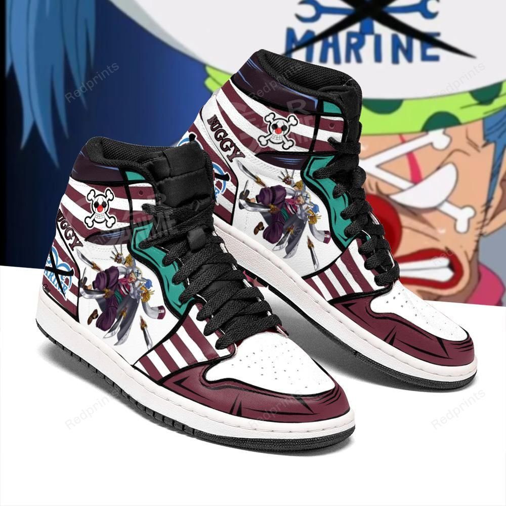 ONE PIECE Buggy Air Jordan 1 High Sneakers V1 ONE PIECE Buggy Air Jordan 1 High Sneakers V1