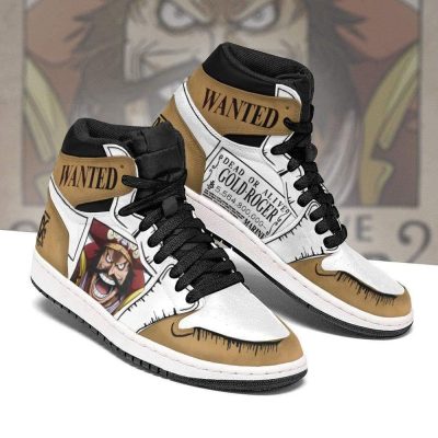 ONE PIECE Gol D Roger Wanted Air Jordan 1 High Sneakers