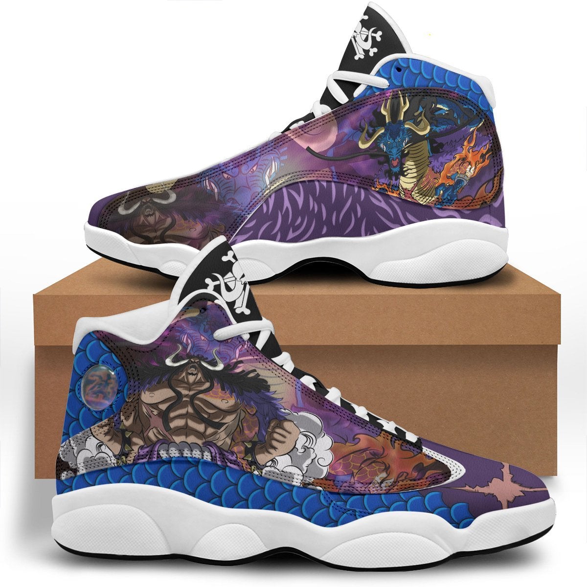 ONE PIECE Kaido Air Jordan 13 Shoes V1 ONE PIECE Kaido Air Jordan 13 Shoes V1
