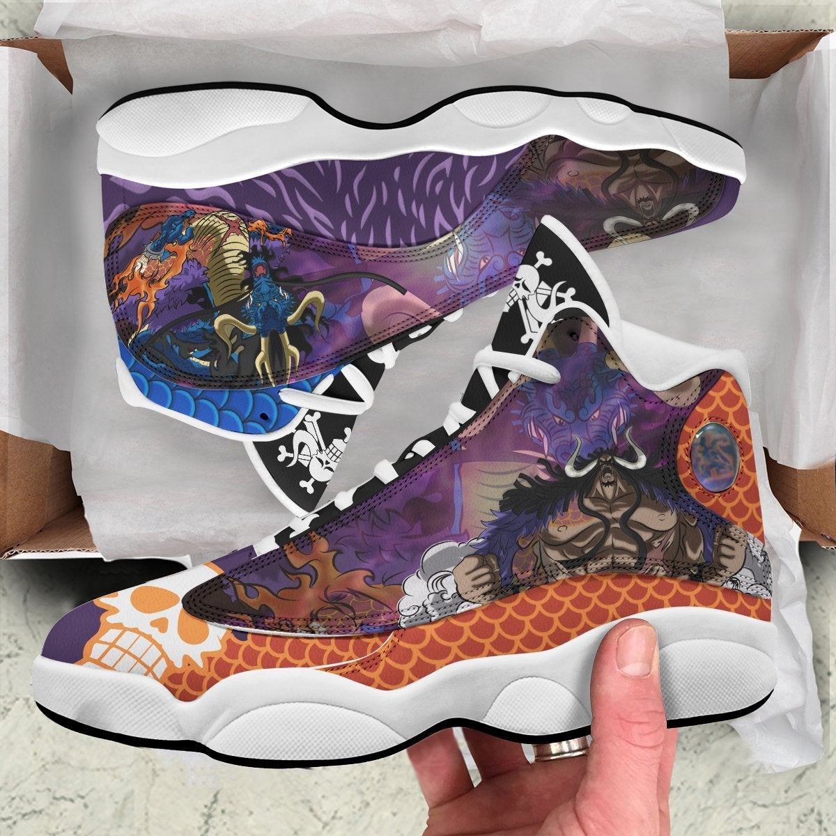 ONE PIECE Kaido Air Jordan 13 Shoes V1 ONE PIECE Kaido Air Jordan 13 Shoes V1