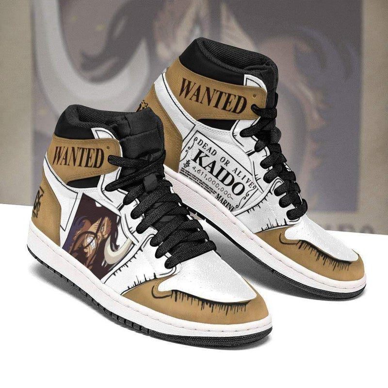 ONE PIECE Kaido Wanted Air Jordan 1 High Sneakers ONE PIECE Kaido Wanted Air Jordan 1 High Sneakers