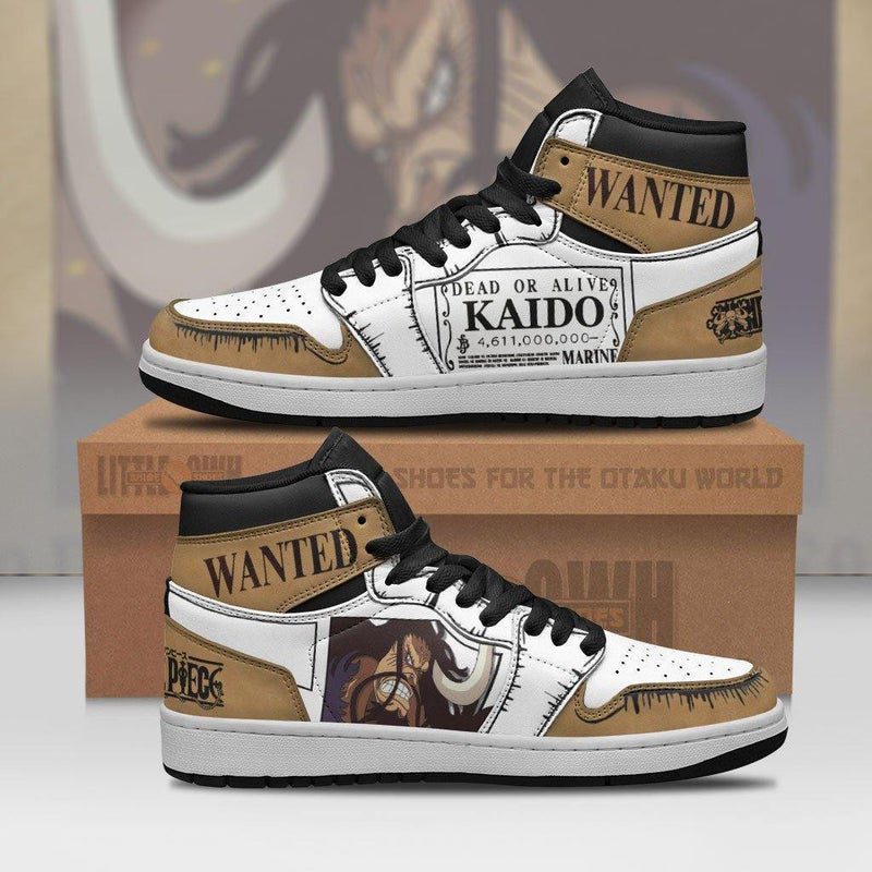 ONE PIECE Kaido Wanted Air Jordan 1 High Sneakers ONE PIECE Kaido Wanted Air Jordan 1 High Sneakers