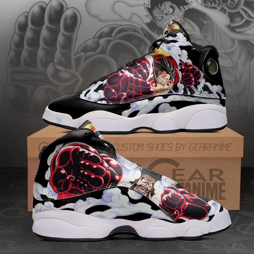 ONE PIECE Monkey D Luffy Gear 4 Air Jordan 13 Shoes ONE PIECE Monkey D Luffy Gear 4 Air Jordan 13 Shoes