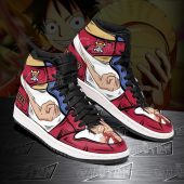 One Piece Monkey D Luffy Gomu Gomu Air Jordan 1 High Sneakers Mockup.jpg - demo10