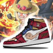 One Piece Monkey D Luffy Gomu Gomu Air Jordan 1 High Sneakers Mockup 2.jpg - demo10