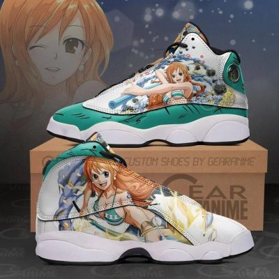 ONE PIECE Nami Air Jordan 13 Shoes V1