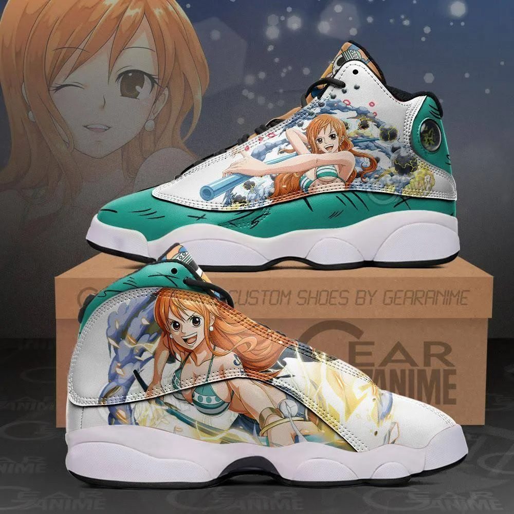 ONE PIECE Nami Air Jordan 13 Shoes V1 ONE PIECE Nami Air Jordan 13 Shoes V1