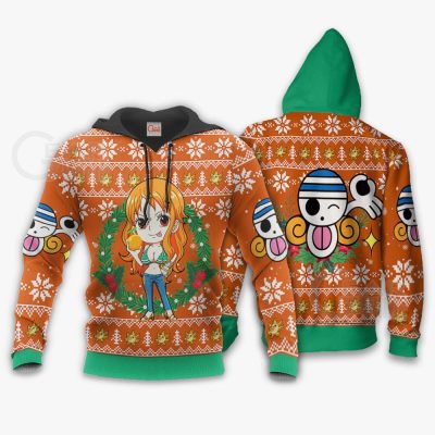 ONE PIECE Nami Ugly Christmas Pullover Hoodie