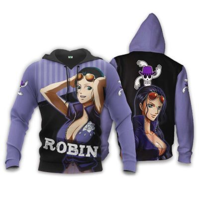 ONE PIECE Nico Robin Purple Pullover Hoodie