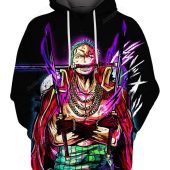 ONE PIECE Roronoa Zoro Black Pullover Hoodie