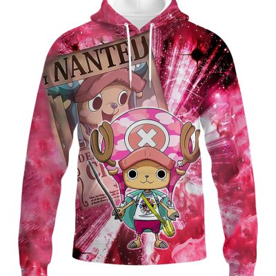 ONE PIECE Tony Tony Chopper Wanted Pullover Hoodie