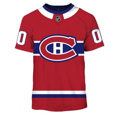 OSC-YOURNAME_NHLCanadiens Personalized Montreal Canadiens Limited Edition 3D All Over Printed Shirts For Men & Women - OldSchoolThings - Personalize Your Own New & Retro Sports Jerseys, Hoodies, T Shirts