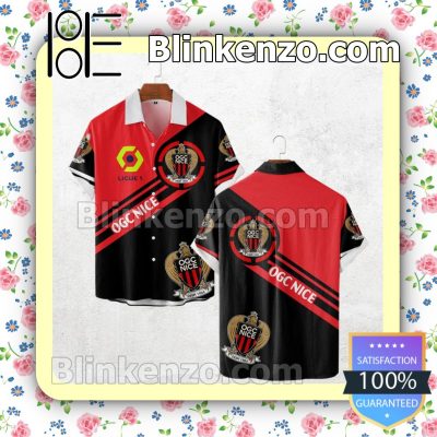 OGC Nice Ligue 1 Hawaiian Shirt