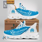 Olympique de Marseille Custom Name Blue White Max Soul Shoes