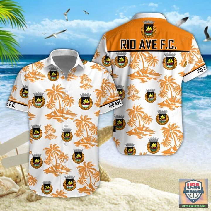 Rio Ave FC Coconut Tree Hawaiian Shirt Rio Ave FC Coconut Tree Hawaiian Shirt