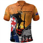 Australia Polo Shirt Lest We Forget Honoring Our Heroes On Remembrance Day