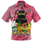 Penrith Panthers Custom Polo Shirt - Australian Big Things (Pink) Polo Shirt