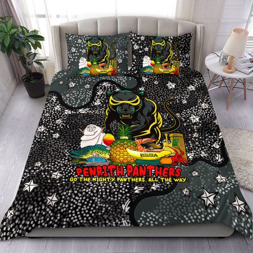 Penrith Panthers Custom Bedding Set - Australian Big Things (Pink) Bedding Set Penrith Panthers Custom Bedding Set - Australian Big Things (Pink) Bedding Set
