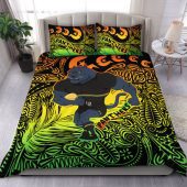 Penrith Panthers Torres Strait Islands Bedding Set - Torres Strait Islanders Patterns with Penrith Panthers Bedding Set