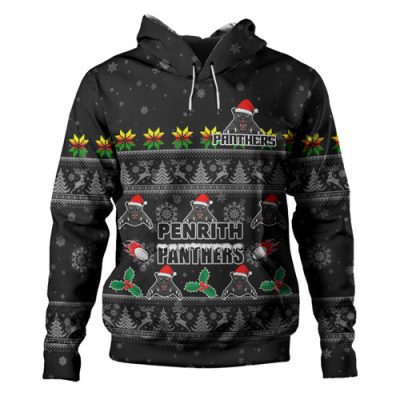 Penrith Panthers Christmas Custom Hoodie - Special Ugly Christmas Hoodie