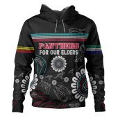 Penrith Panthers Naidoc Week Custom Hoodie - NAIDOC WEEK 2023 Indigenous Inspired For Our Elders Theme (White)
