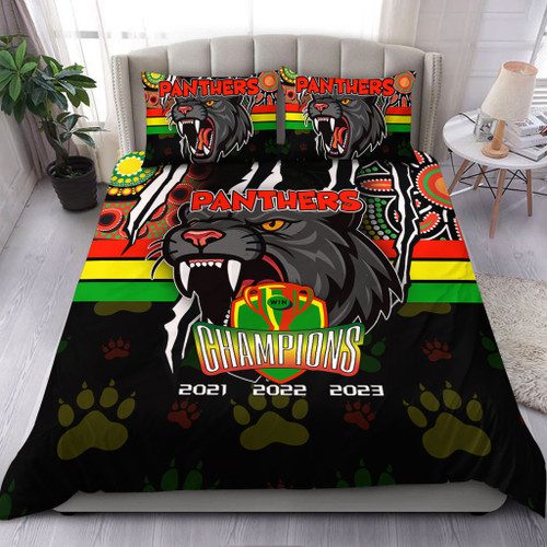 Penrith Panthers Bedding Set Talent Win Games But Teamwork And Intelligence Win Championships With Aboriginal Style Penrith Panthers Bedding Set Talent Win Games But Teamwork And Intelligence Win Championships With Aboriginal Style