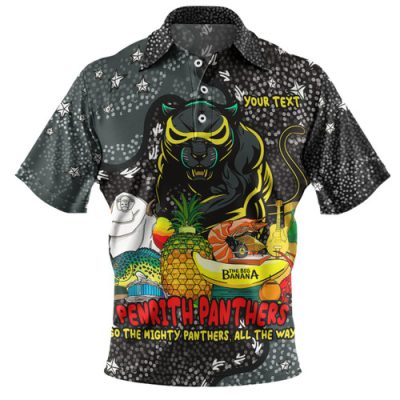 Penrith Panthers Custom Polo Shirt - Australian Big Things (Pink) Polo Shirt
