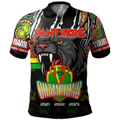 Penrith Panthers Polo Shirt - Custom Talent Win Games But Teamwork And Intelligence Win Championships With Aboriginal Style
