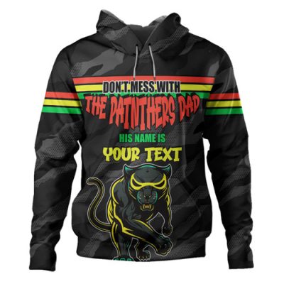 Penrith Panthers Father's Day Hoodie - Screaming Dad and Crazy Fan
