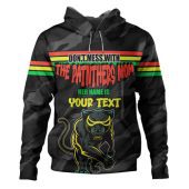 Penrith Panthers Mother's Day Hoodie - Screaming Mom and Crazy Fan