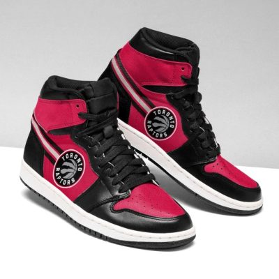 NBA Toronto Raptors Red Black Air Jordan 1 High Sneakers