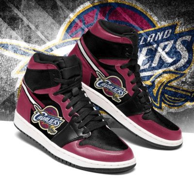 NBA Cleveland Cavaliers Wine Black Air Jordan 1 High Sneakers