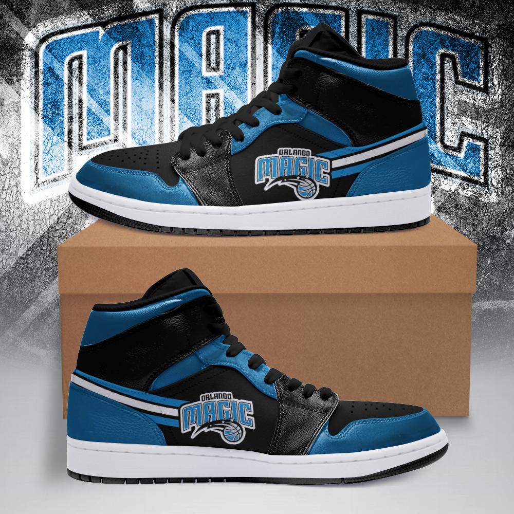 NBA Orlando Magic Blue Black Air Jordan 1 High Sneakers NBA Orlando Magic Blue Black Air Jordan 1 High Sneakers
