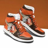 NFL Cleveland Browns Orange Air Jordan 1 High Sneakers