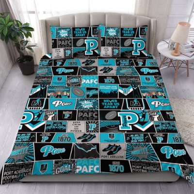 Port Adelaide Bedding Set Legacy Of The Pride Comic Style