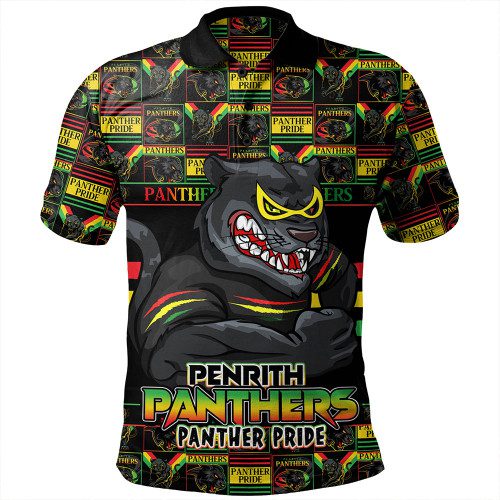 Penrith Panthers Polo Shirt Champion?s Pride Comic Style Penrith Panthers Polo Shirt Champion?s Pride Comic Style