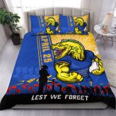 Parramatta Eels Bedding Set Anzac Day Lest We Forget Strong Fighting Spirit