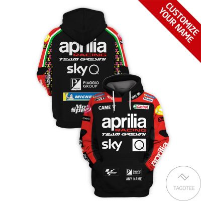 Aprilia Racing Team Gresini Custom Name Pullover Hoodie