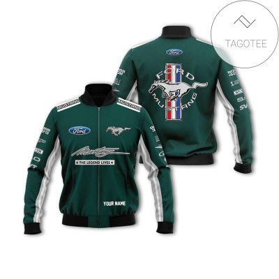 Ford Mustang Custom Name The Legend Lives Baseball Jacket Ford Mustang Custom Name The Legend Lives Baseball Jacket
