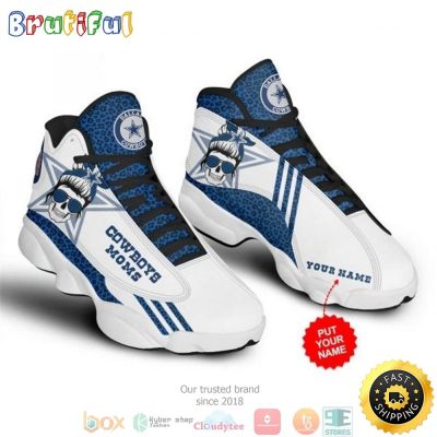 Personalized Dallas Cowboys Football Nfl 15 Big Logo Air Jordan 13 Sneaker Shoes