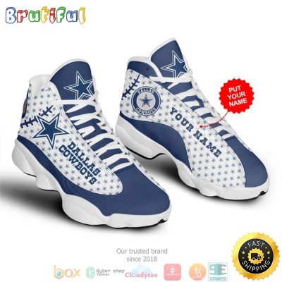 Personalized Dallas Cowboys Nfl 3 Football Air Jordan 13 Sneaker Shoes