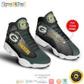 Personalized Green Bay Packers Nfl Football Air Jordan 13 Sneaker Shoes