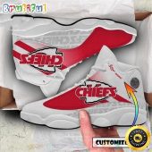 Personalized Kansas City Chiefs Nfl Custom White Air Jordan 13 Shoes