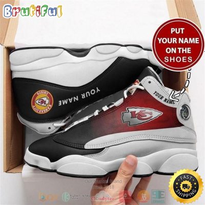 Personalized Kansas City Chiefs Nfl Logo Football Team Custom Air Jordan 13 Shoes