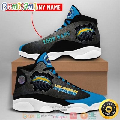Personalized Los Angeles Chargers Nfl Football Team Air Jordan 13 Sneaker Shoes