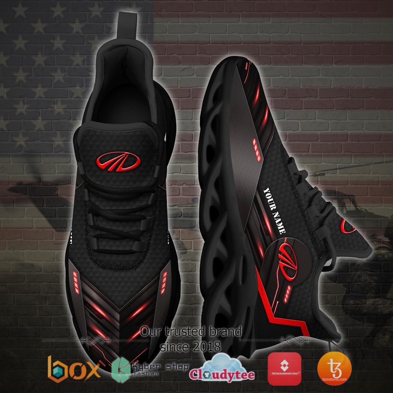 Mahindra Custom Name Black Clunky Max Soul Shoes
