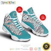 Personalized Miami Dolphins Nfl Custom Air Jordan 13 Shoes 2