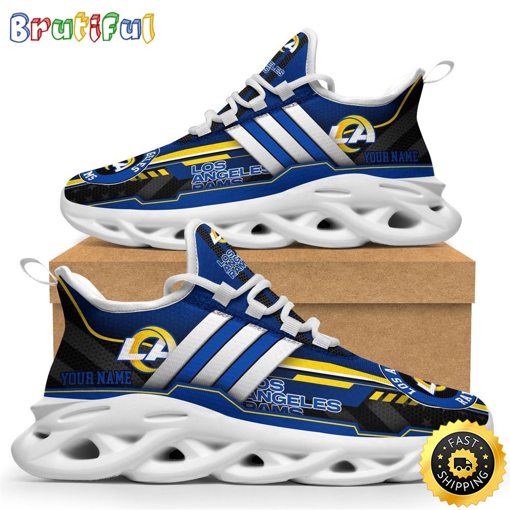 Personalized NFL Los Angeles Rams Sneaker Max Soul Shoes The Perfect sports Gift For Fans Personalized NFL Los Angeles Rams Sneaker Max Soul Shoes The Perfect sports Gift For Fans