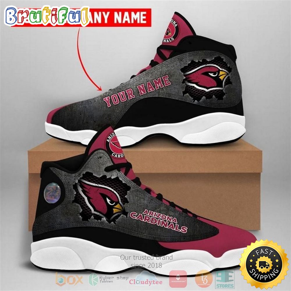 Personalized Nfl Arizona Cardinals Football Team Custom Air Jordan 13 Shoes