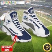 Personalized Nfl Dallas Cowboys Skull Helmet Air Jordan 13 Shoes